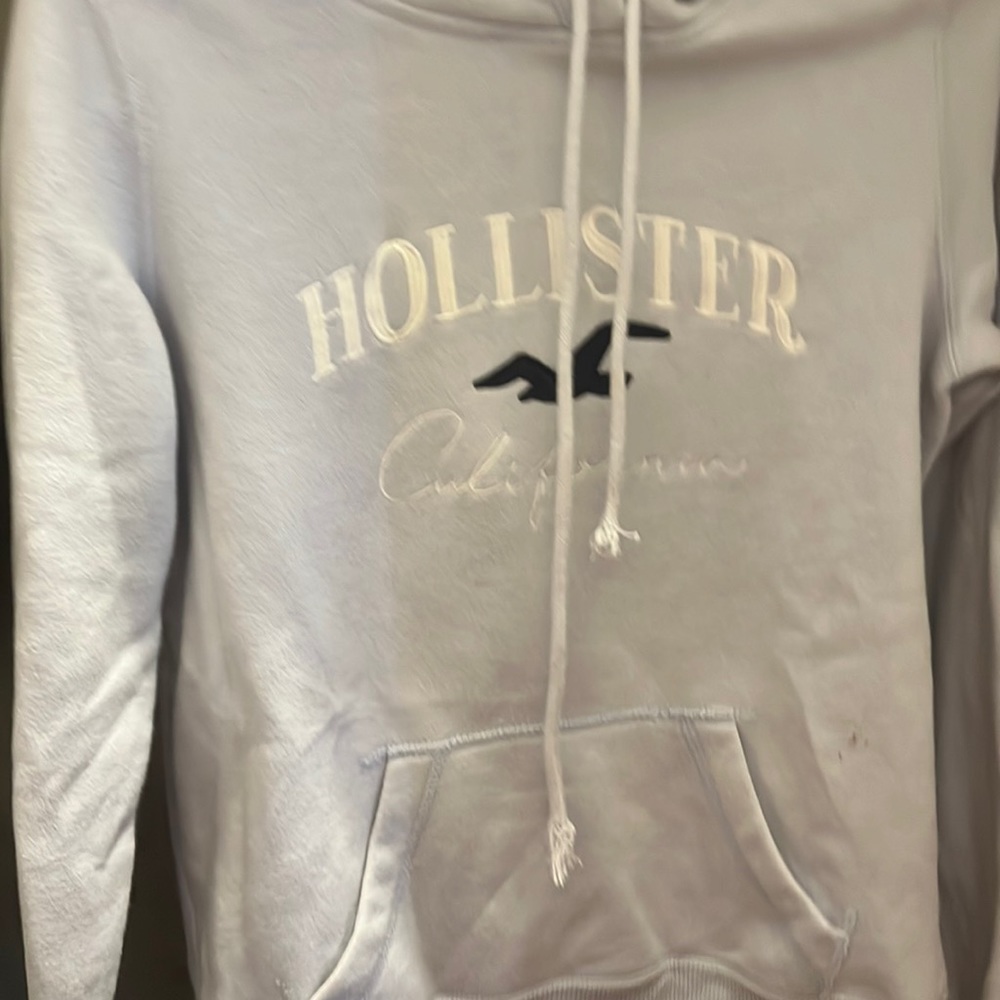 Hollister sweatshirt light blue/white